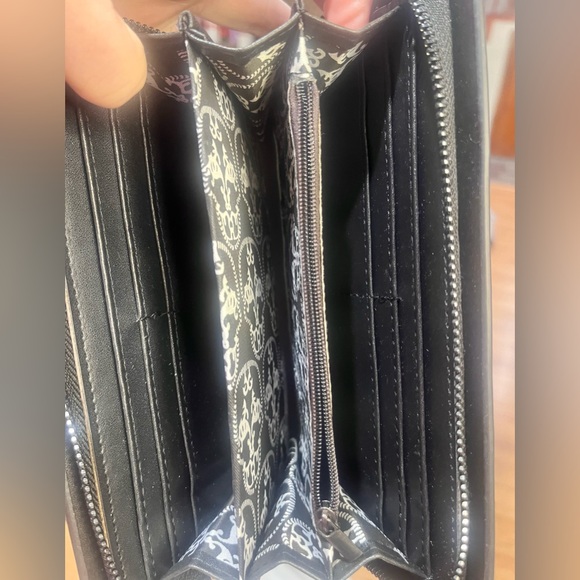 Thomas Wylbe Dolls Kill Skull ☠️ Black Wallet - Picture 6 of 8